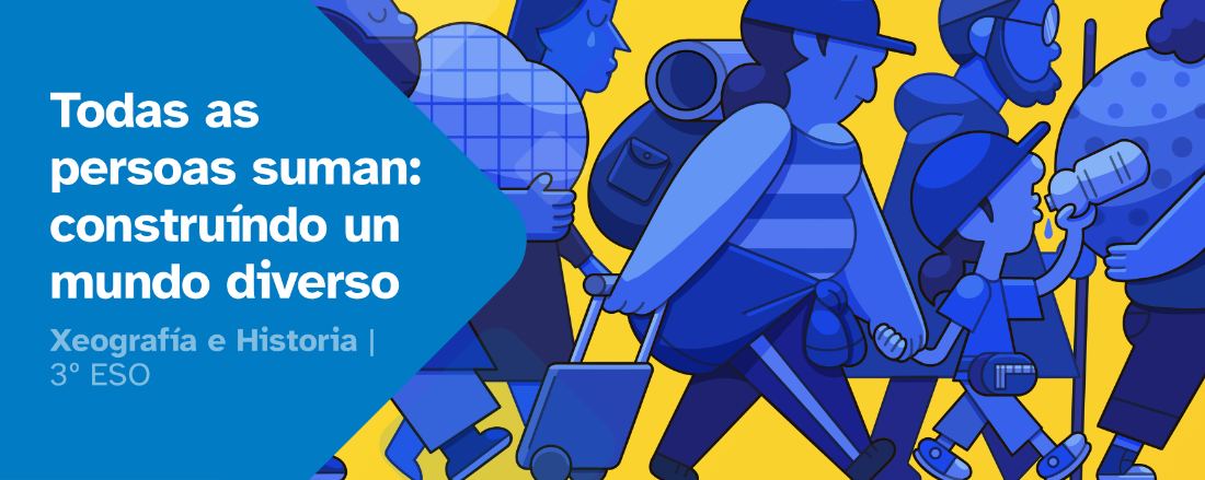 Portada "Todas as persoas suman: construíndo un mundo diverso".