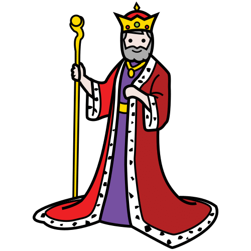 Pictograma de un rey.