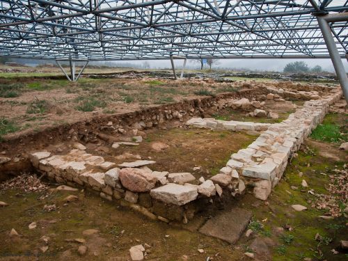 Ruinas de campamento romano de Sobrado dos Monxes.