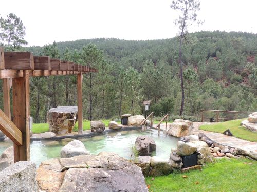 Una de las piscinas de las termas de prexigueiro.