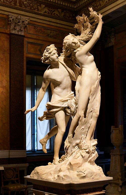 Escultura de Apolo y Dafne