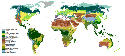 Mapa dos biomas do mundo.