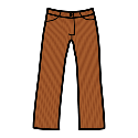 Pictograma dun pantalón. Produto elaborado.