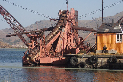 Imaxe dunha exploatción mineira subacuática.