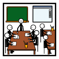 Pictograma que representa a unha clase.