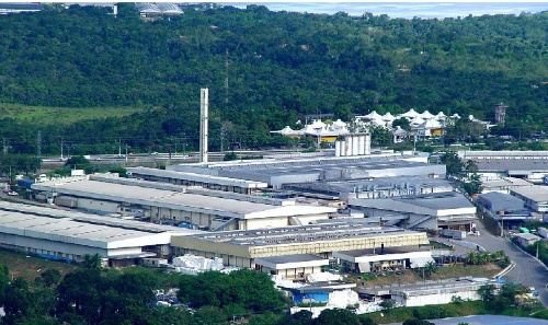 Imaxe que mostra parte da Zona Franca de Manaus, en Brasil