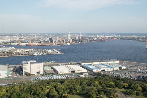 Vista aérea da rexión industrial de Keiyo, en Xapón.