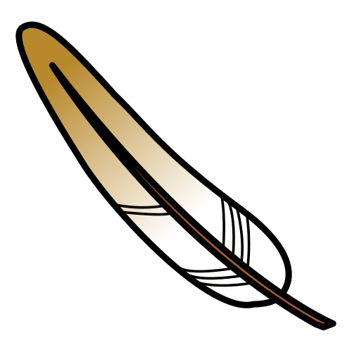 Imagen de una pluma blanca de una ave.