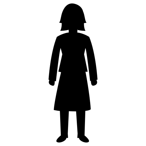 Silueta de señora.