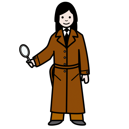pictograma dunha detective.