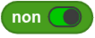 Botón do operador NON en MicroBlocks