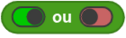 Botón do operador OU en MicroBlocks