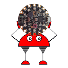 Robot con placa Adafruit PCE na man
