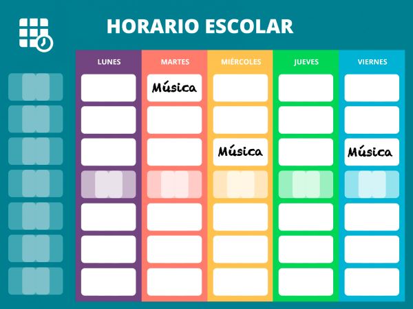 Exemplo dun horario