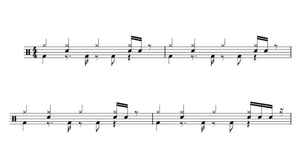 Partitura del ritmo 01