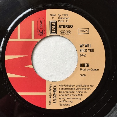 Vinilo de la canción 