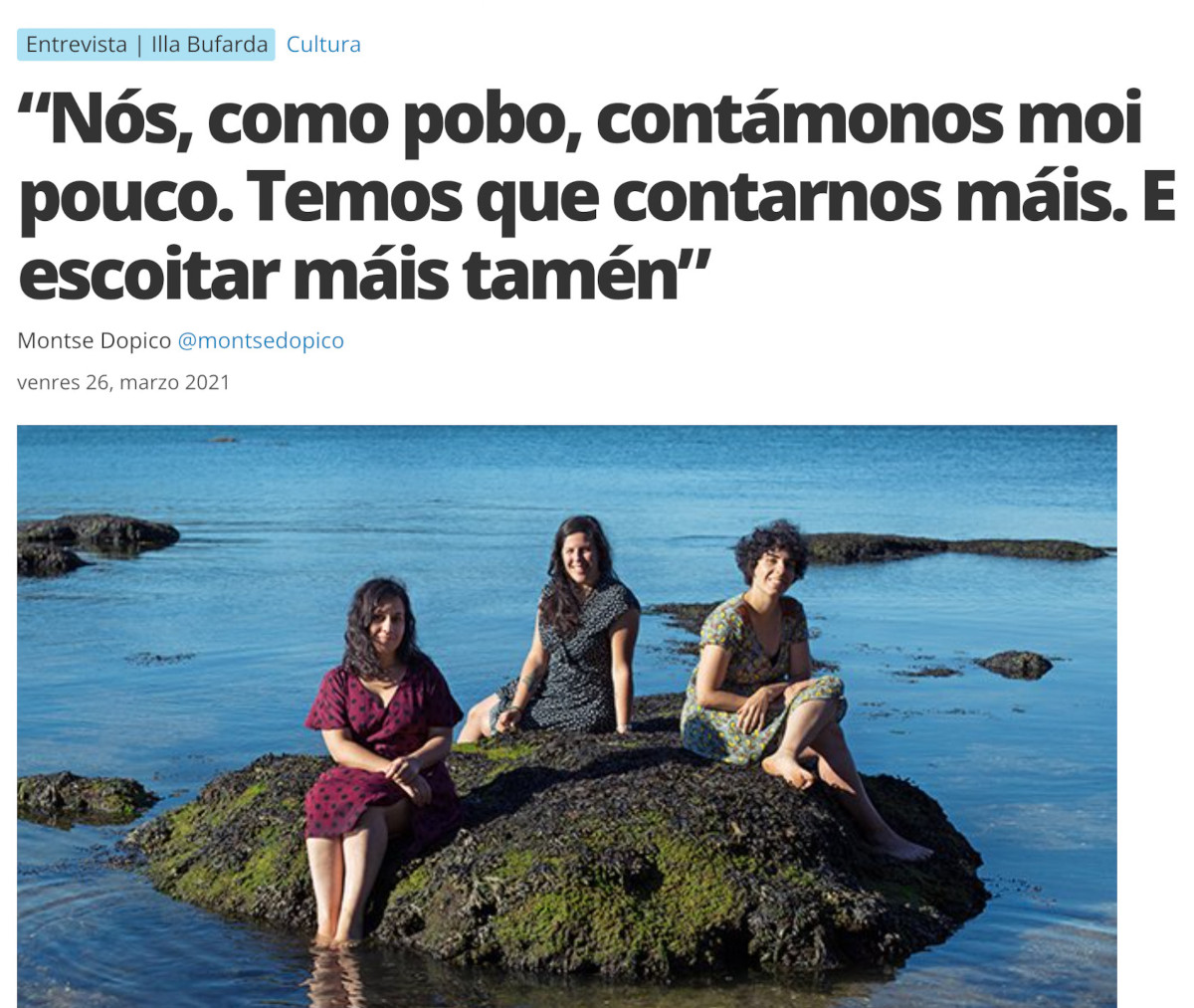 Captura de pantalla da entrevista a Illa Bufarda