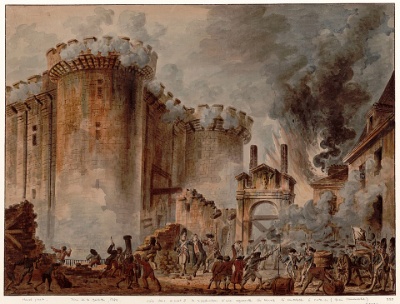 A Toma da Bastilla Imaxe da toma da prisión da Bastilla o 14 de xullo de 1789