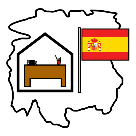 Pictograma que representa a embaixada de España