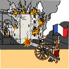 Pictograma que simboliza a Revolución francesa