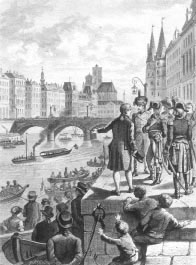 Fulton presenta a primeira máquina de vapor a Napoleón Bonaparte en 1803. 