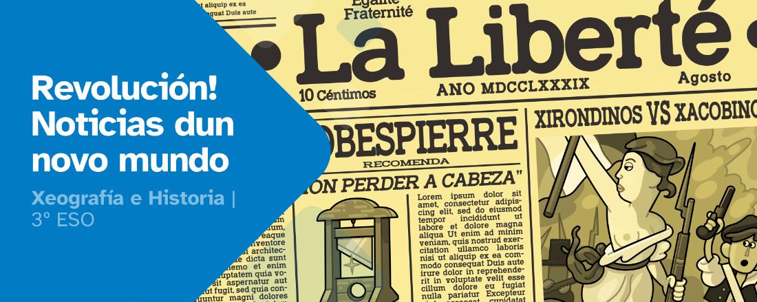 Portada "Revolución! Noticias dun novo mundo".