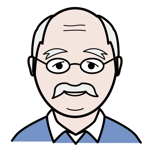 Cara de un hombre anciano