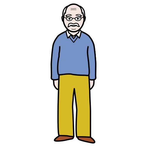 Abuelo de cuerpo entero