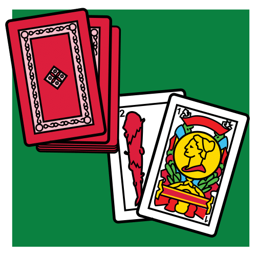 Paquete de cartas de baraja española