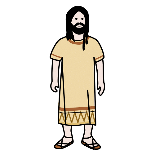 Persoa que representa os íberos, pobos prerromanos que habitaron na penísula ibérica.