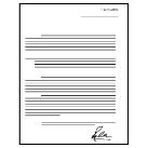 Folio con un informe escrito