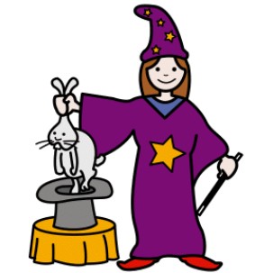 Pictograma de una maga.