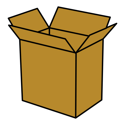 Pictograma de una caja de cartón.