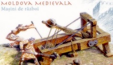Catapulta medieval de madera.