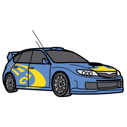 Imagen de coche de rally de juguete. 
