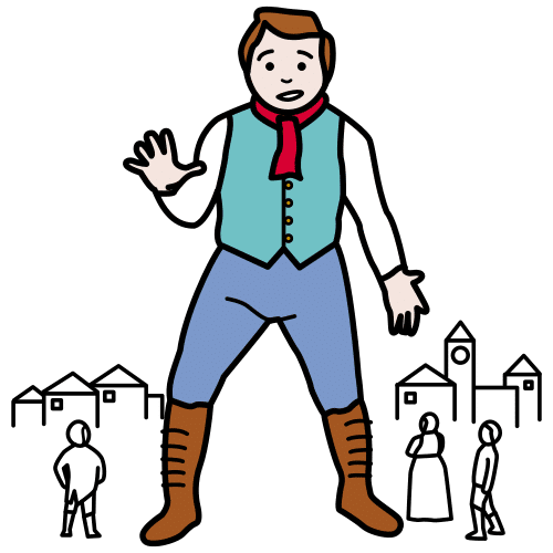 Personaje de acción gigante.