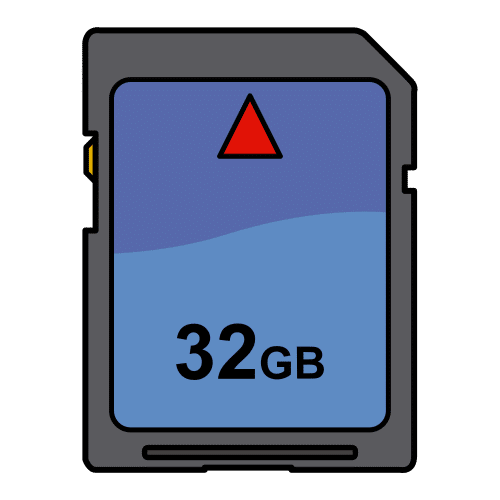 Tarjeta de memoria de 32 GB. 