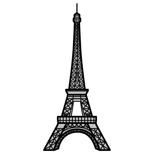 Pictograma de la torre Eiffel.