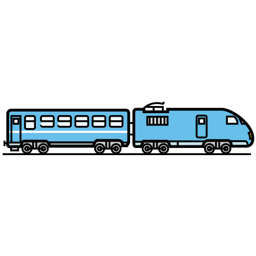 Tren de mercancías llegando al puerto.