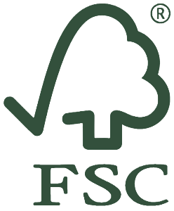 Selo FSC Logo selo FSC. Unha árbore e as letras FSC debaixo
