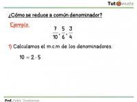 comparación de fraccións