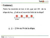 Cálculo del término desconocido en una proporción.