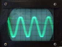 Onda sonora en osciloscopio