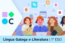 Imagen de la portada del REA4 de la materia de Lengua Gallega y Literatura de 1º de ESO