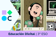Imaxe de portada do REA "IMPRESSións do pasado" de Educación Dixital de 3º ESO