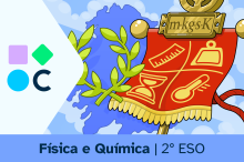 Portada do REA1 para a materia de Física e Química de 2º de ESO
