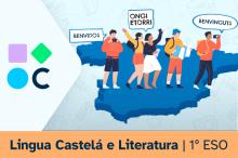 Portada do REA01 de Lingua Castelá e Literatura de 1º de ESO