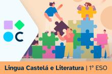 Portada do REA04 de Lingua Castelá e Literatura de 1º de ESO