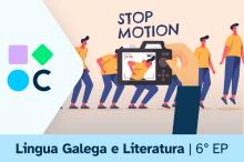 Imaxe da portada do REA1 da materia de Lingua Galega e Literatura de 6º de EP