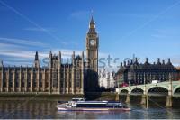 Imaxe do Big Ben e do rio Thames- Londres